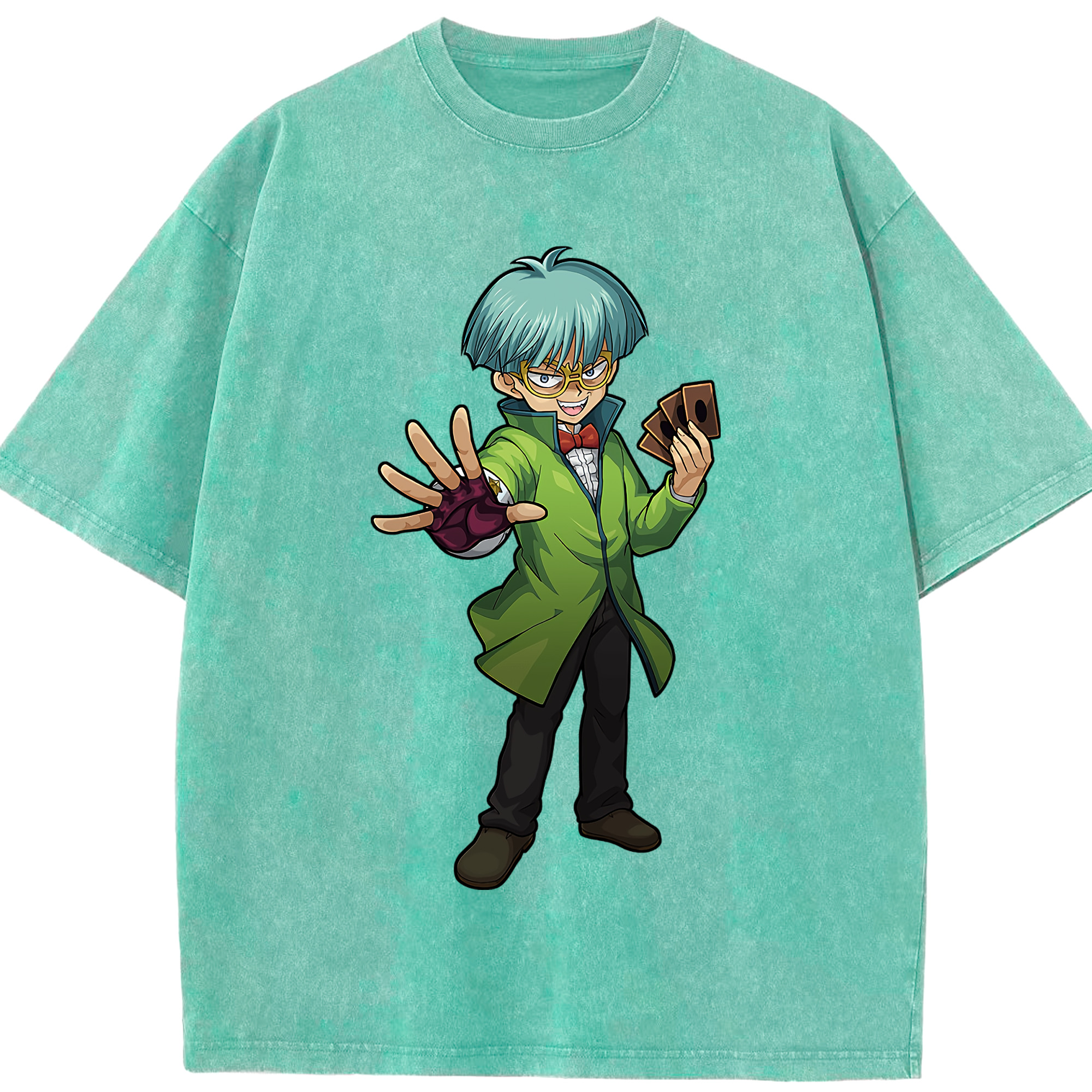 （画像用） 遊☆戯☆王 Yu-Gi-Oh! 綿100% ヴィンテージ風 半袖Tシャツ（フロントプリント）